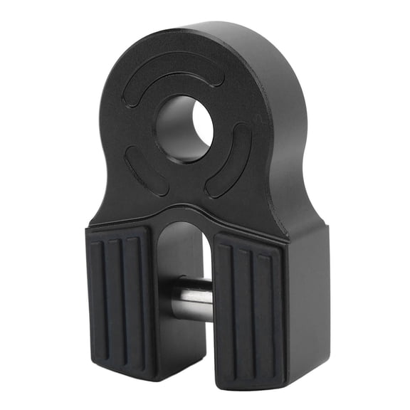 Universal Winch Shackle Mount, 30K Lbs Capacity, Iron Pin with Rubber Guard, fits ATV, Pickup, Soft Shackles, D-Ring, Black
