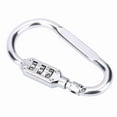 thumbnail image 2 of Catabinador de Seguridad Locera Langger Carabiner Candado de 3 Dígitos Combinación de 3 Dígitos, 2 of 7