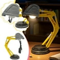 thumbnail image 3 of Digger Desk Lamp Unique Table Lamp, Industrial Style Excavator Modelling With Playful Design, Usb Powered Led Night Light For Kids Sleep Accompany Bedroom Office Desktop Decor, 3 of 6