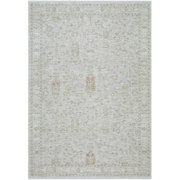 Boutique Rugs Rafee Traditional Area Rug - Silver Gray, Metallic Silver, Light Silver - 1'11" x 2'11"