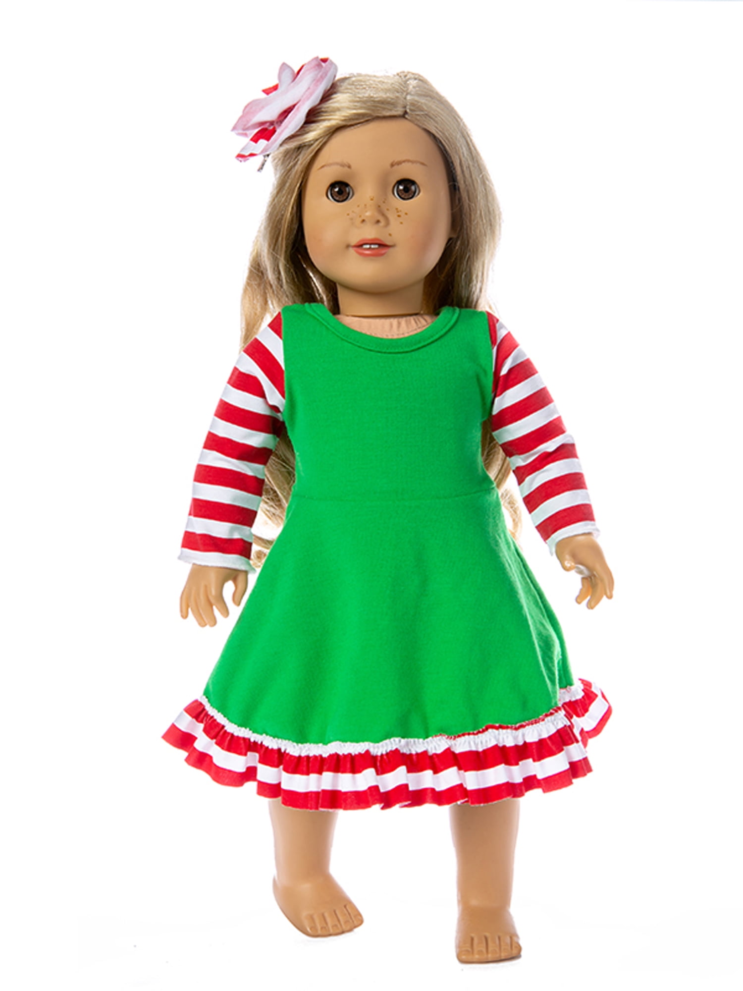 SHIBAOZI 18 inch Christmas Doll Outfit Dress Clothes with Hat