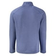 thumbnail image 3 of Men's Cutter & Buck  Heather Blue Duke Blue Devils Peshastin Eco Fleece Recycled Quarter-Zip Top, 3 of 3