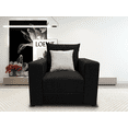 thumbnail image 2 of Sillon El Bazar Store Miami Lino negro 1 plaza, Modular, Moderno, Sala, 2 of 4