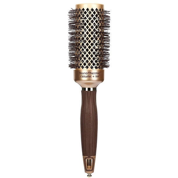 Cepillo para el pelo Olivia Garden Nano-Thermic Ceramic Ion NT44 de 1,75 pulgadas Olivia Garden Olivia Garden NanoThermic Ceramic+Ion Cepillo Térmico Redondo 1 3/4