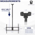 thumbnail image 6 of VIVO Extending Large Ceiling TV Mount for 50 to 100 inch Screens, 5.5ft Pole, 6 of 8