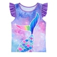 thumbnail image 6 of Lanbubble Girls Tankini Swimsuit Set Ruffle Sleeve 2-Pieces Bathing Suit Mermaid 7-8 Years, 6 of 11