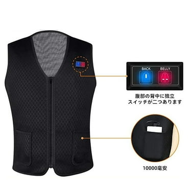 Bescita Men and women sleeveless pocket vest with wool hooded winter loose vest