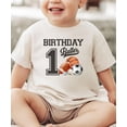 thumbnail image 2 of 1st Birthday Baller Shirt for Boys Sports Theme Party T-Shirt for 1 Year Old Toddler Natural Shirt 12 Months, 2 of 5