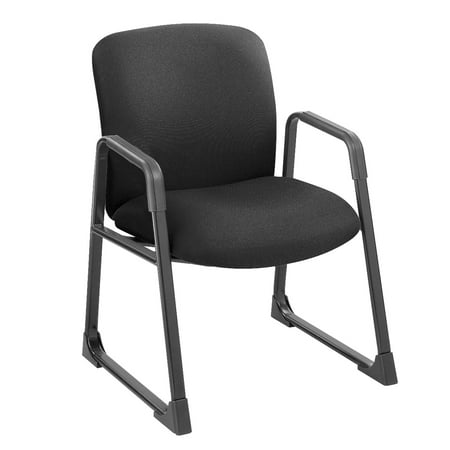 UPC: 0073555349221 | Safco Uber Big and Tall Guest Chair in Black with Sled Base