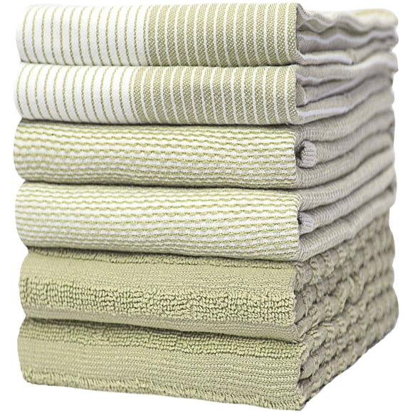 Toallas de cocina Bumble Towels Premium, 100% algodón, paquete de 6