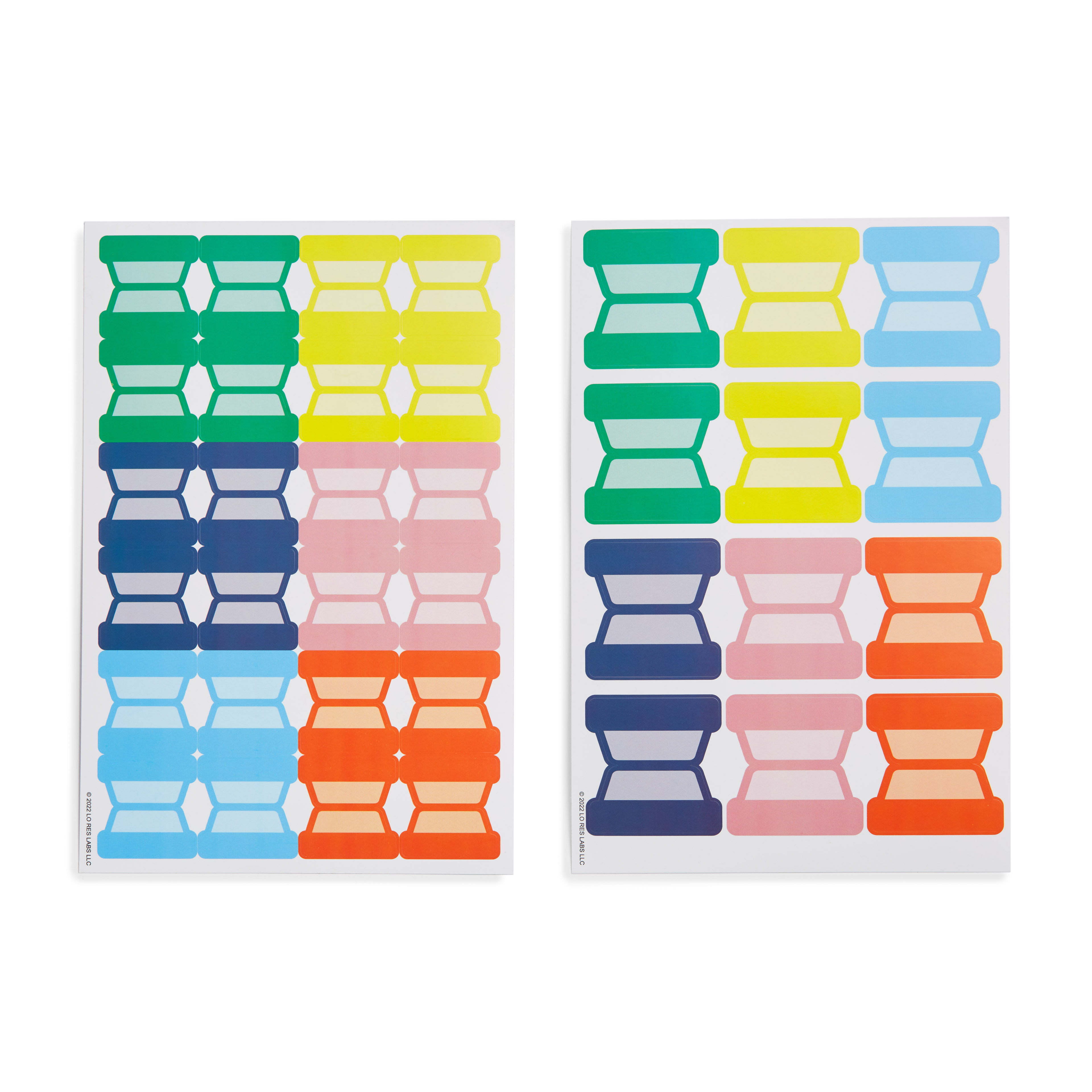 Foldmade Graphic Stickers, Multi-Color and Multi-Pattern, Paper Material,  24 Pages 
