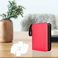 thumbnail image 3 of Milaget Trading Card Binder Protector Carrying Case PU Leather with 50 Removable Red, 3 of 9