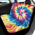 thumbnail image 4 of Uourmeti Tie Dye Burst Print Car Seat Covers Soft Car Seat Covers Full Set, Washable Compatible with Truck Sedans, 4 of 9