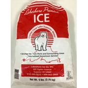 Lakeshore Premium Ice, ice cubes, 5-lb bag