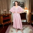 thumbnail image 3 of Fabric VenueHand Block Printed Cotton Summer Caftan Dress, 3 of 7