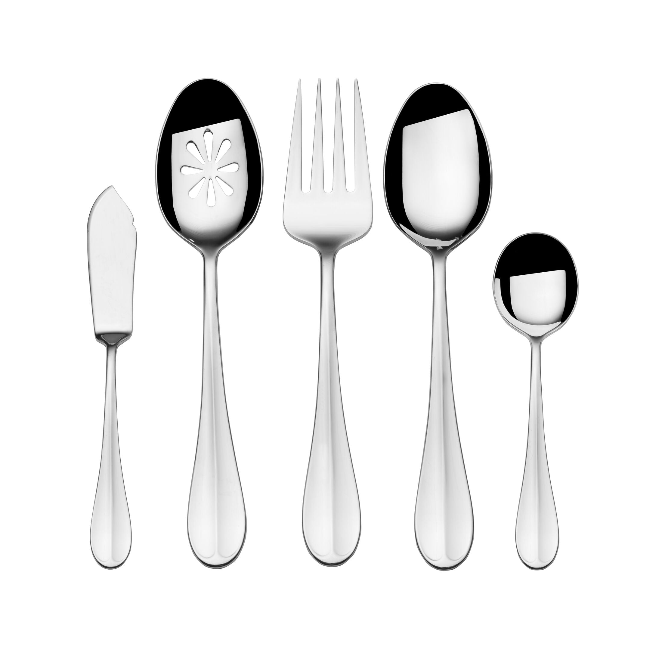 Fitz and Floyd Nevaeh Grand 18.10 Stainless Steel Forged 45-Piece Flatware Set, Service for 8