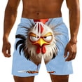 thumbnail image 2 of Pantalones de Cintura Elásticos con Cordón para Playa Y Natación, Tejido de Poliéster Ligero Y Transpirable para Uso Casual Y de Ocio, 2 of 3