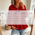 thumbnail image 3 of Xdegoge Womens Half Zip Hoodie Long Sleeve Peplum Sweatshirts Babydoll Ruffle Hem Casual Fall Tops Lightweight Loose Fit Pullover, 3 of 6