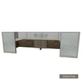 thumbnail image 3 of GOF 2 Person Workstation Cubicle (C-6’D x 12’W x 4’H) / Office Partition, Room Divider (48"H Cubicle with Desk, Espresso), 3 of 5