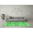 thumbnail image 3 of Ahgly Company Indoor Rectangle Abstract Emerald Green Modern Area Rugs, 7' x 10', 3 of 4