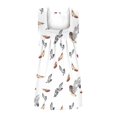 thumbnail image 3 of Playeras,Blusas y Tops,Ropa para Mujer Las mujeres camisetas sin mangas Chaleco de verano Suelto plisado Cuello cuadrado Top sin mangas Dobladillo curvo Suelto Top de mujer de tamaño (White, M), 3 of 5
