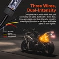 thumbnail image 5 of 2pc 5" Amber LED Motorcycle Running & Turn Signal Tail Light Strip Kit for Bikes, 5 of 8