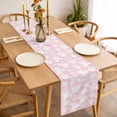 thumbnail image 3 of Halloween Ghosts Table Runner - 70 Inch Long, Kitchen Dining Table Runner Dresser Scarves, Fall Horror Spooky Textured Pink Farmhouse Decor for Coffee Tables Wedding Party Banquet, 3 of 8