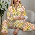 thumbnail image 6 of Sikiie wild meadow flowers Pajamas Set Long Sleeve Sleepwear Womens Button Down Nightwear Pj Sets-XX-Large, 6 of 7