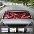 thumbnail image 2 of Alastor Hazbin Hotel Comedy Car Windshield Sunshade Umbrella Foldable Reflective Sun Visor Front Window Cover Protector Accessories, 2 of 8
