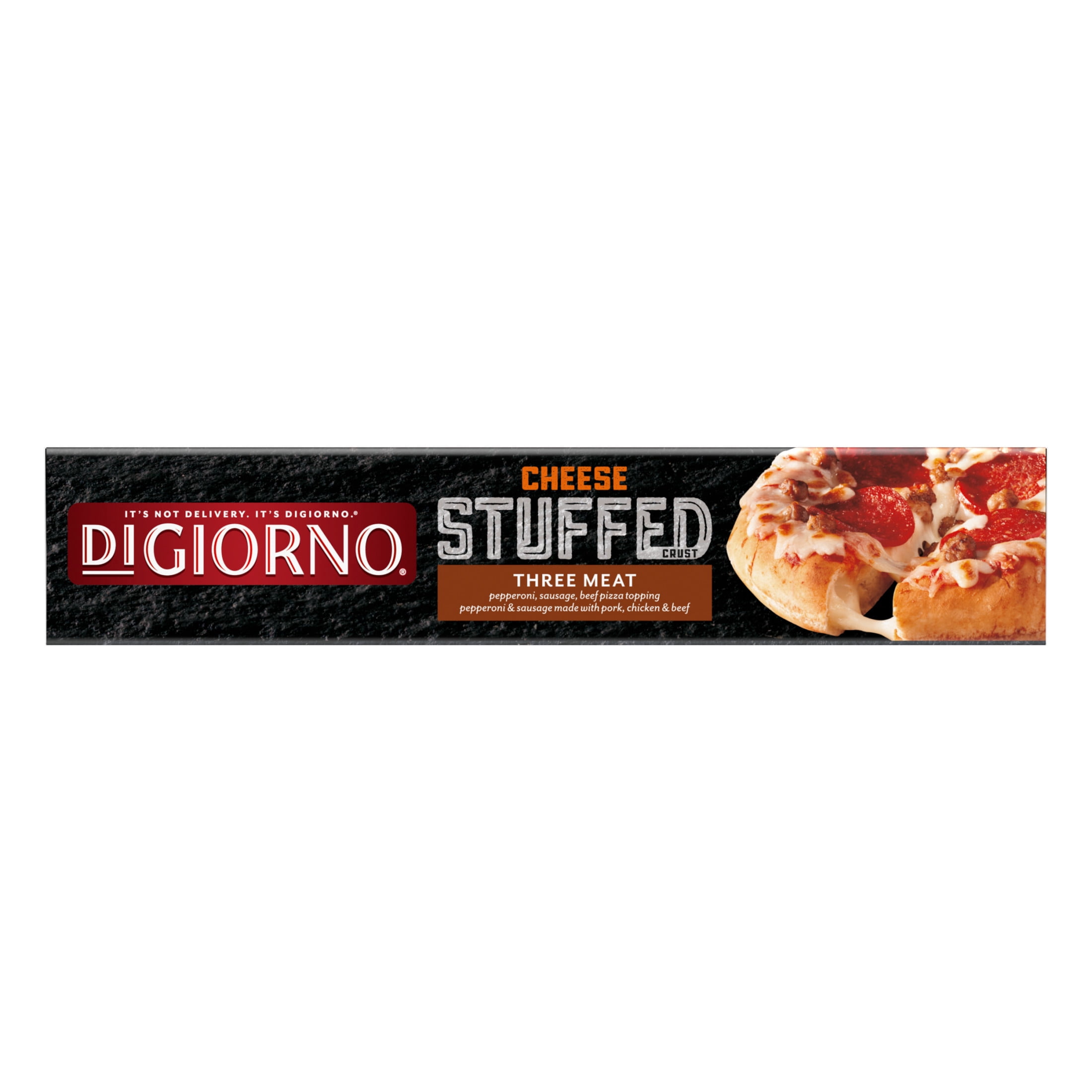 DiGiorno Stuffed Crust Mini Three Meat Personal Pizza with Cheese and Pepperoni, 9.2 oz (Frozen)