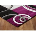 thumbnail image 5 of GLORY RUGS Area Rug 2x3 Door Mat Purple Geometric Soft Floor Carpet with Premium Fluffy Texture for Indoor Living Dining Room and Bedroom Area, 5 of 6