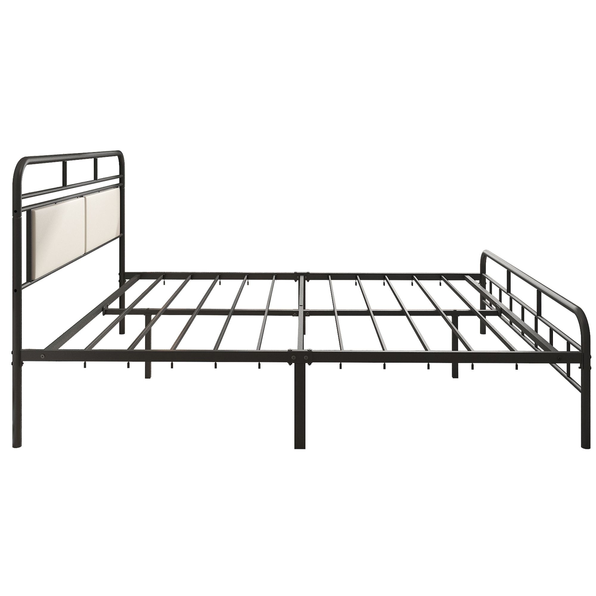 Buy uhomepro Metal Bed Frame Queen Size with Vintage Headboard and