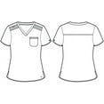 thumbnail image 6 of Med Couture Touch Scrubs Top For Women V-Neck Tuck In MC7448, 6 of 6