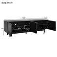 thumbnail image 5 of TV Stand With Arch Cabinets For TVs Up To 78'' Practical Media Console With Adjustable Shelves Wood Legs, 5 of 9