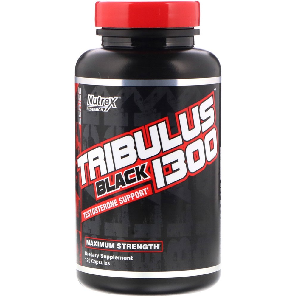 Nutrex Research Tribulus Black 1300, Testosterone Support, 120 Capsules