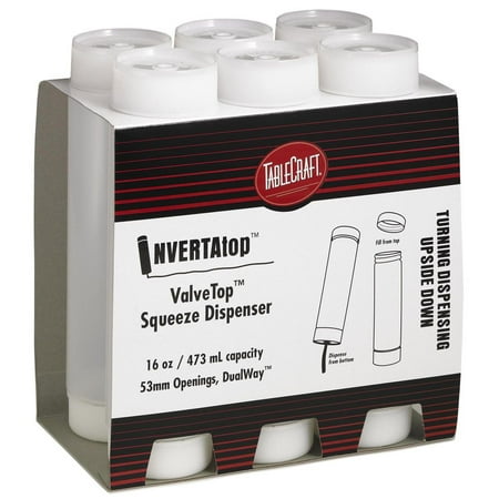 - TableCraft C16SV Invertatop 16 Ounce Squeeze Dispenser - 6 / PK