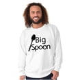 thumbnail image 3 of Big Little Spoons Cute Matching Set Men's Big & Tall Crewneck Sweatshirt Brisco Brands 3X, 3 of 6