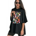 thumbnail image 3 of Plus Size Shirt for Women Black Tops for Women Short Sleeves Shirt for Women Easter 142 T Shirt Crewneck Shirt for Women 2XL, 3 of 5