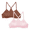 Pink Sky / Chocolater Mousse, variant on Wonder Nation Girls Front Close Wirefree T-Shirt Bra, 2-Pack, Sizes 30A-38A