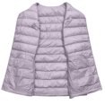 thumbnail image 6 of Xyxonk Women's Lightweight Quilted Puffer Vest V Neck Slim Fit Button Down Padded Gilet Thermal Sleeveless White Duck Down Coat Outerwear,Light Purple XL, 6 of 8