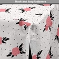 thumbnail image 4 of Floral Dog Crate Cover, Rose Bouquets with Leaves on a Background of Dots, Easy to Use Pet Kennel Cover Small Dogs Puppies Kittens, 7 Sizes, Coral Pale Pink, by Ambesonne, 4 of 6