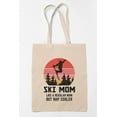 thumbnail image 1 of Ski Mom Like a Regular Mom But Way Cooler 12oz Reusable Canvas Tote Bag, 1 of 5