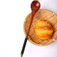 thumbnail image 5 of Cuchara de madera, cuchara de madera de 19 cm, para mezclar y comer, cuchara de mango largo, utensilios de cocina japoneses, cuchara de mesa de protección del medio ambiente, 5 of 5