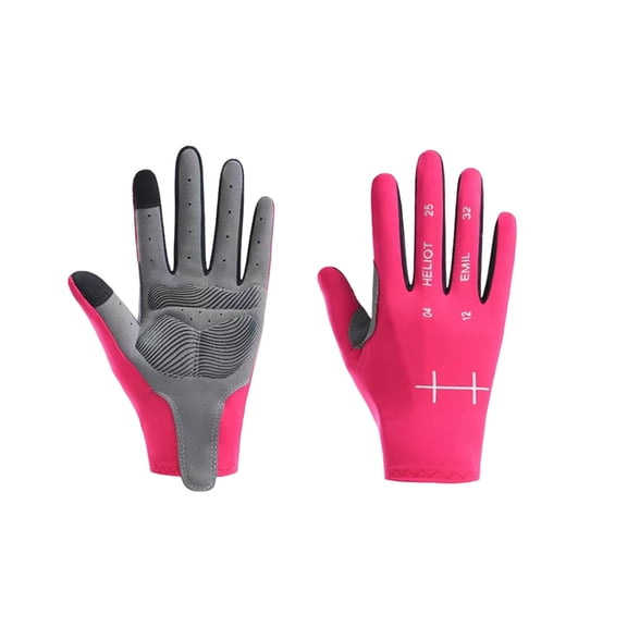 Mens Women Driving Gloves, Summer UV Sun Protection Gloves, Finger touch Ice-Silk Sunblock Gloves for Cycling Riding(Rose)