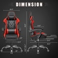 Homall Gaming Chair Massage Office Chair Computer Racing Chair High