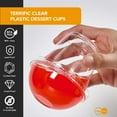thumbnail image 3 of Lamosi 200 PACK 9oz Clear Plastic Cups, Disposable Cold Drinking Cups, 9 Ounce Clear Cups with Dome Lids, 3 of 9