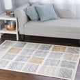 thumbnail image 2 of Superior Geometric Square Design Indoor Area Rug, 4' x 6', Grey, 2 of 6