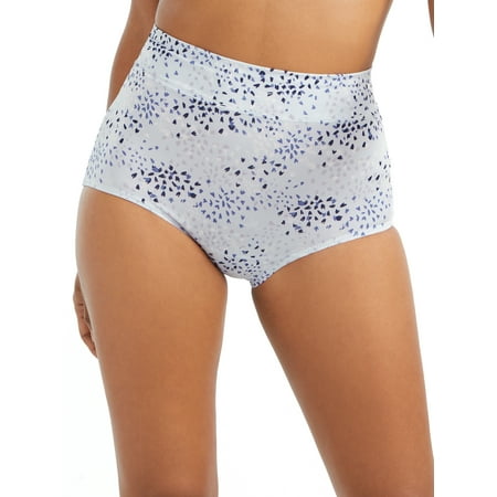 

Women s Warner s 5738 No Pinching No Problems Tailored Micro Brief (Artic Ice Petals 10)