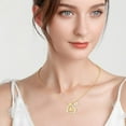thumbnail image 2 of APSVO 18K Gold Plated Love Heart Initial Butterfly Necklaces for Women Girls CZ Bubble Letter R Pendant Birthday Graduation Mother's Day Jewelry Gifts Ideas Mom Teen Kids Girlfriend Wife Daughter Age, 2 of 7