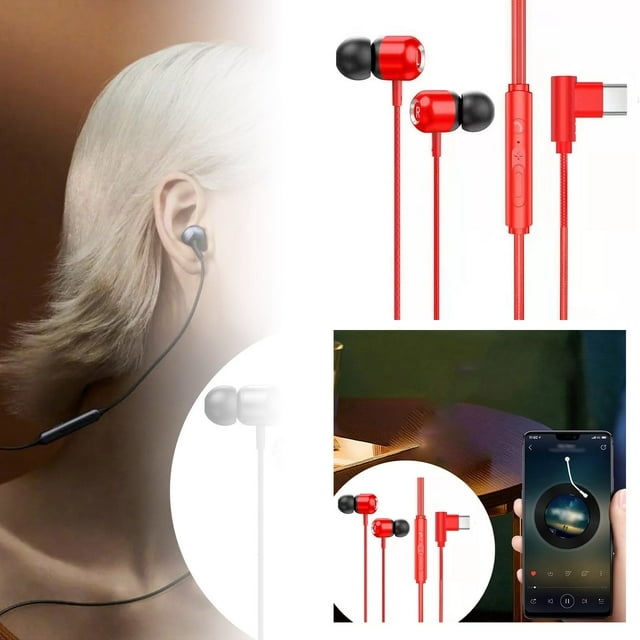 New Model Type C Wired Earphones With Metal Construction For Gaming And Sports